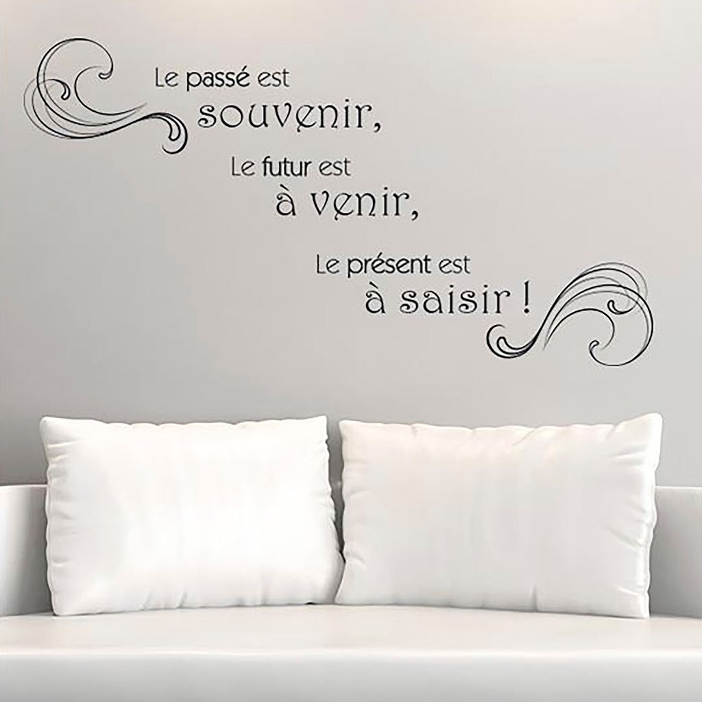 Sticker Mural Citation Le Passe Est Souvenir x70cm Centrakor