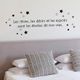 Sticker mural citation rêve désir espoir 20x70cm