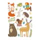 Sticker mural déco chambre enfant animaux de la forêt 70x50cm