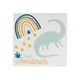 Sticker mural dino 25x25cm