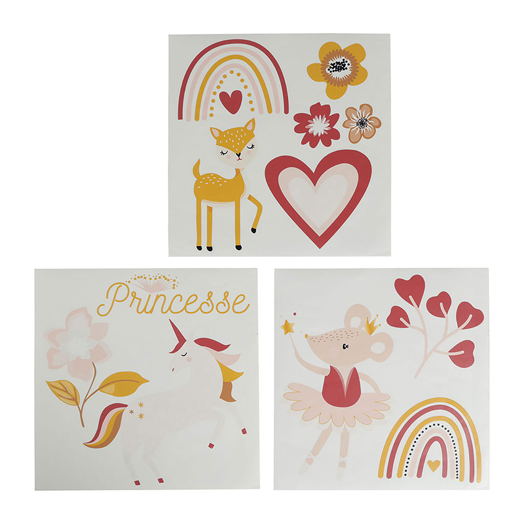 Planche de Stickers Coeur pour enfant et Bébé