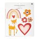 Lot de 10 stickers muraux princesse 25x25cm