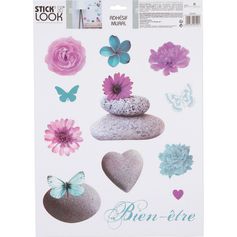 Sticker mural zen romance 30x40cm