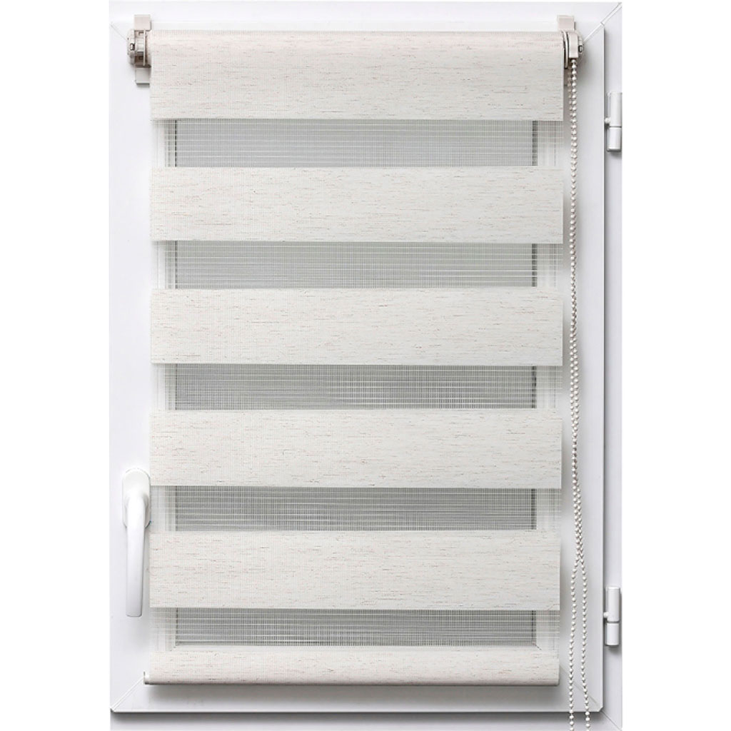 Store enrouleur jour nuit beige 90x250cm