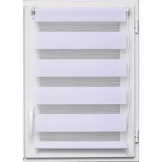 Store enrouleur jour nuit blanc 60x90cm