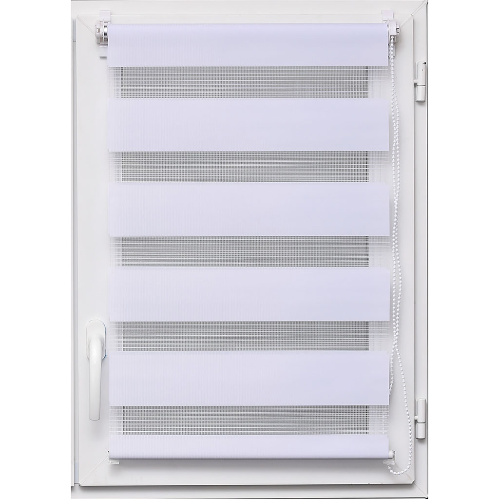 Store enrouleur jour nuit blanc 90x180cm