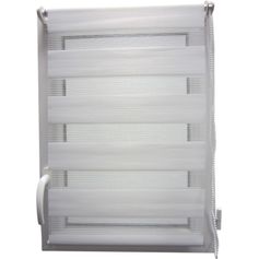 Store enrouleur jour nuit blanc 90x250cm