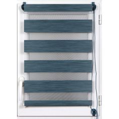Store enrouleur jour nuit chiné bleu 45x180cm