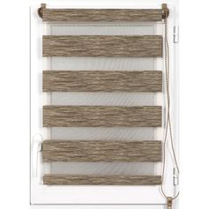 Store enrouleur jour nuit chiné marron 45x90cm