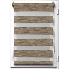 Store enrouleur jour nuit chiné marron 60x180cm
