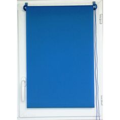 Store enrouleur tamisant polyester bleu 45x180cm