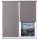 Store enrouleur tamisant polyester gris 42x90cm