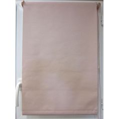 Store enrouleur tamisant polyester vieux rose 42x90cm