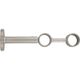 Support double argent H 190mm D 28mm