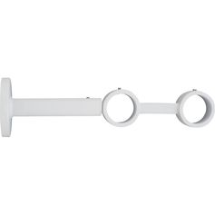 Support double en aluminium et métal blanc mat 19cm et 23cm