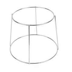 Support pour plateau fruit de mer chromé D 24x19cm