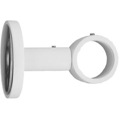 Support simple en aluminium et métal blanc mat 6.5cm