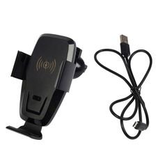 Support smartphone grille aération avec chargeur induction