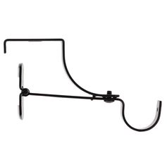 Support tringle pour caisson volet roulant noir satiné D 28mm