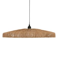 Suspension BELLAMY jute naturel et noir 38x28cm