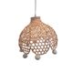 Suspension en bambou et pompons CAMPAGNE D 28cm