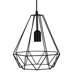 Suspension métal fil noire D 26x29cm