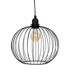 Suspension métal filaire VICTA noire D 28cm