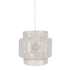 Suspension ronde LIBY coton métal 38x38cm