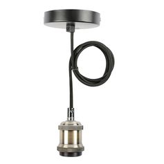 Suspension vintage doré 10x70x10cm