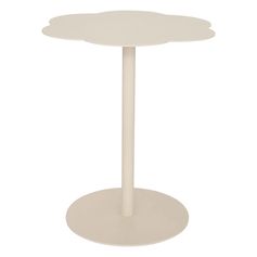 Table à café FIORA acier ivoire 43x43x50.5cm