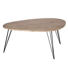 Table basse NEILE avec pieds métal 97x65cm
