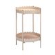 Table d'appoint 2 étages métal 33x33x45.5cm