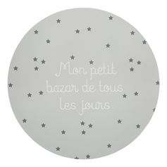 Table d'appoint enfant KUMI métal grise plateau étoile H 30cm