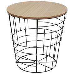 Table d'appoint KUMI métal noire H 38cm