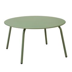 Table d'appoint ronde métal vert D 71cm