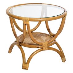 Table d'appoint rotin FARA 60x50x60cm