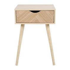 Table de chevet MARQUET bois naturel 40x50x30cm