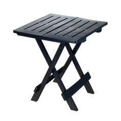 Table de jardin ADIGE pliable gris anthracite 44x44x51cm