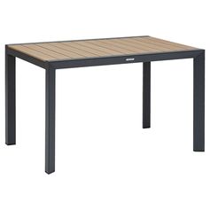 Table de jardin EVASION fixe aluminium graphite 4 personnes 119.5x80x75cm