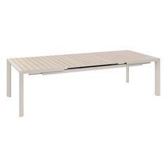 Table de jardin extensible EVASION 10 personnes lin et argile | HESPÉRIDE