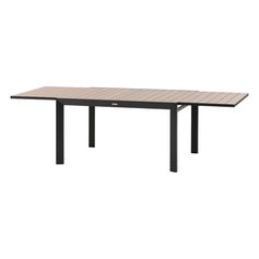 Table de jardin extensible EVASION 10 personnes noir | HESPÉRIDE