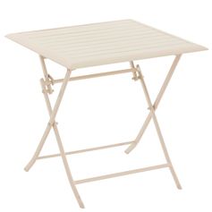 Table de jardin pliable AZUA 2 personnes argile 71x71cm | HESPÉRIDE