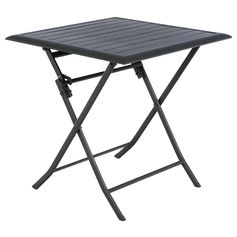 Table de jardin pliante AZUA aluminium graphite 2 personnes - HESPÉRIDE