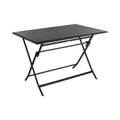 Table de jardin pliante AZUA aluminium graphite 4 personnes - HESPÉRIDE