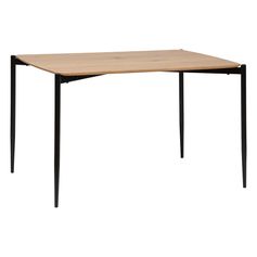 Table diner SLANO métal et bois 120x75x80cm