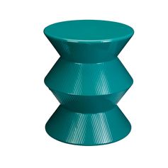 Table métal vert brillant 30.5x36cm