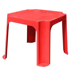 Table pour enfant plastique rouge 59x59x50.5cm