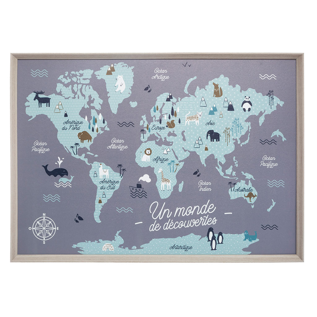 Carte Monde Tableau - Manarola