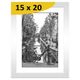 Tableau photo Amsterdam noir et blanc cadre blanc 15x20cm