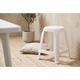 Tabouret blanc H45cm